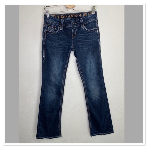 Rock Revival Jacklyn Easy Boot Stretch Jean sequin - Picture 3 of 13